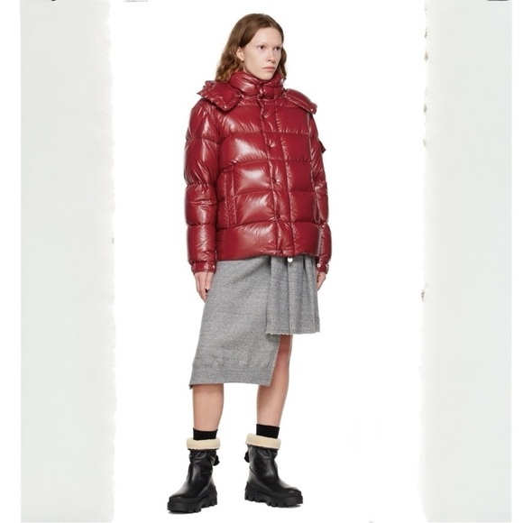 MONCLER Moscova faux fur-trimmed leather ankle boots booties Size 8 NEW - Picture 3 of 16